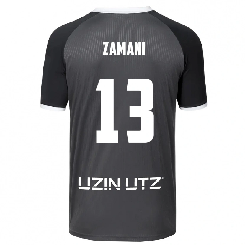 Danxen Kinder Erfan Zamani #13 Grau Weiß Auswärtstrikot Trikot 2025/26 T-Shirt Schweiz