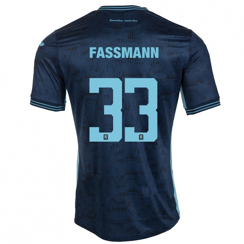 Danxen Kinder Lasse Faßmann #33 Königsblau Auswärtstrikot Trikot 2025/26 T-Shirt Schweiz