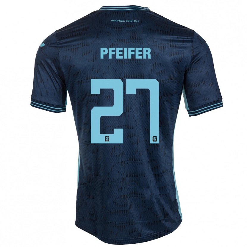 Danxen Kinder Manuel Pfeifer #27 Königsblau Auswärtstrikot Trikot 2025/26 T-Shirt Schweiz