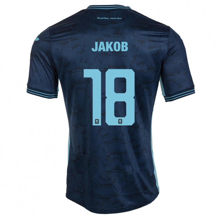 Danxen Kinder Kilian Jakob #18 Königsblau Auswärtstrikot Trikot 2025/26 T-Shirt Schweiz