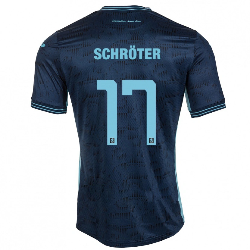 Danxen Kinder Morris Schröter #17 Königsblau Auswärtstrikot Trikot 2025/26 T-Shirt Schweiz