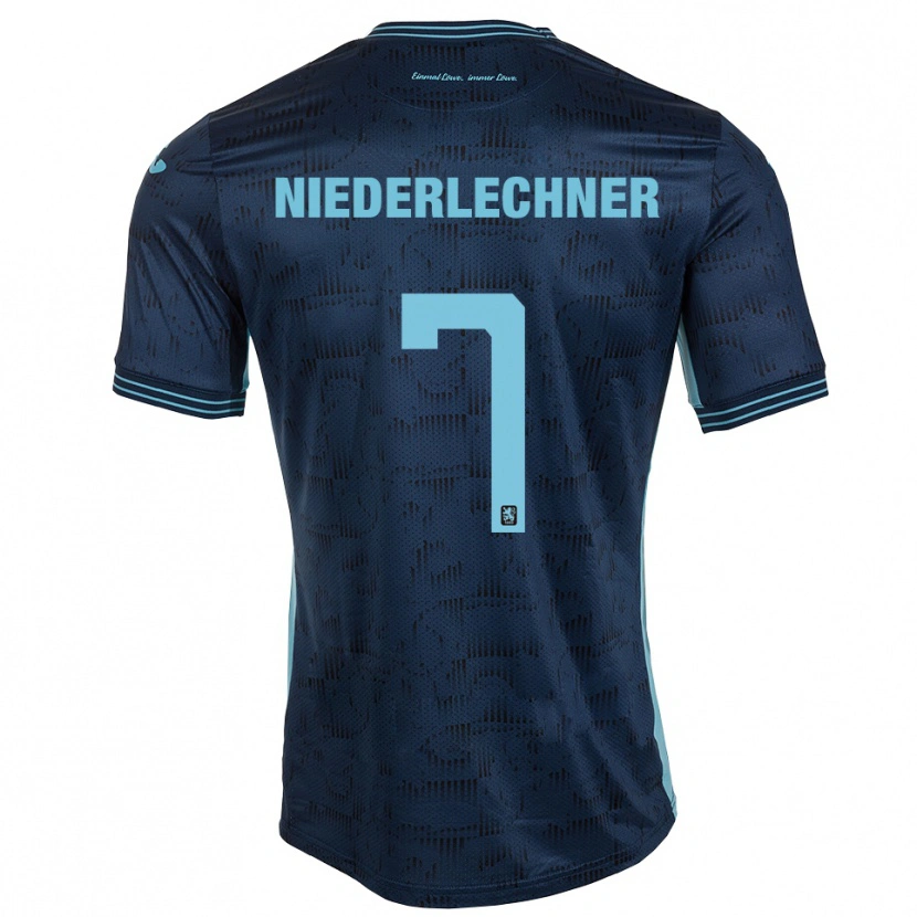 Danxen Kinder Florian Niederlechner #7 Königsblau Auswärtstrikot Trikot 2025/26 T-Shirt Schweiz