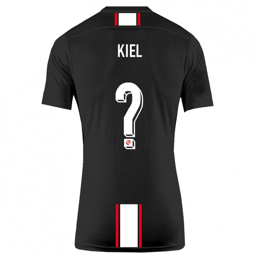 Danxen Kinder Niels Kiel #0 Schwarz Weiß Auswärtstrikot Trikot 2025/26 T-Shirt Schweiz