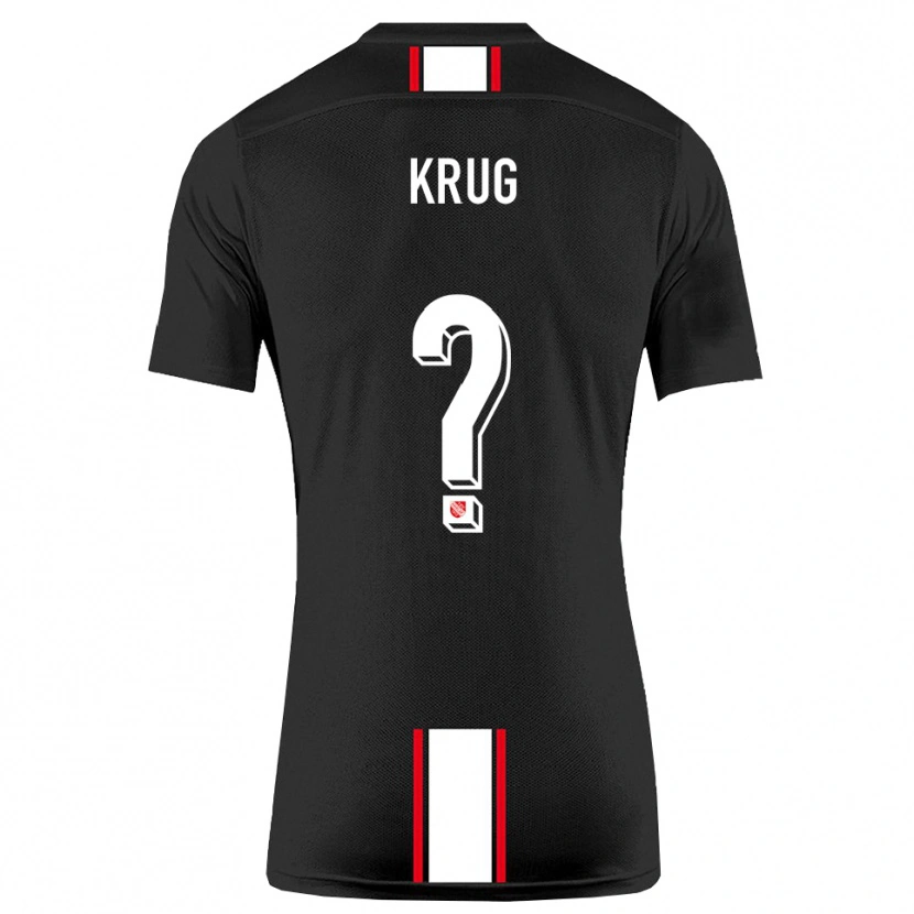 Danxen Kinder Jannis Krug #0 Schwarz Weiß Auswärtstrikot Trikot 2025/26 T-Shirt Schweiz