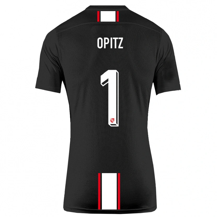 Danxen Kinder Tom Opitz #1 Schwarz Weiß Auswärtstrikot Trikot 2025/26 T-Shirt Schweiz