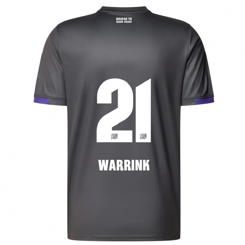Danxen Kinder Marko Warrink #21 Grau Lila Auswärtstrikot Trikot 2025/26 T-Shirt Schweiz