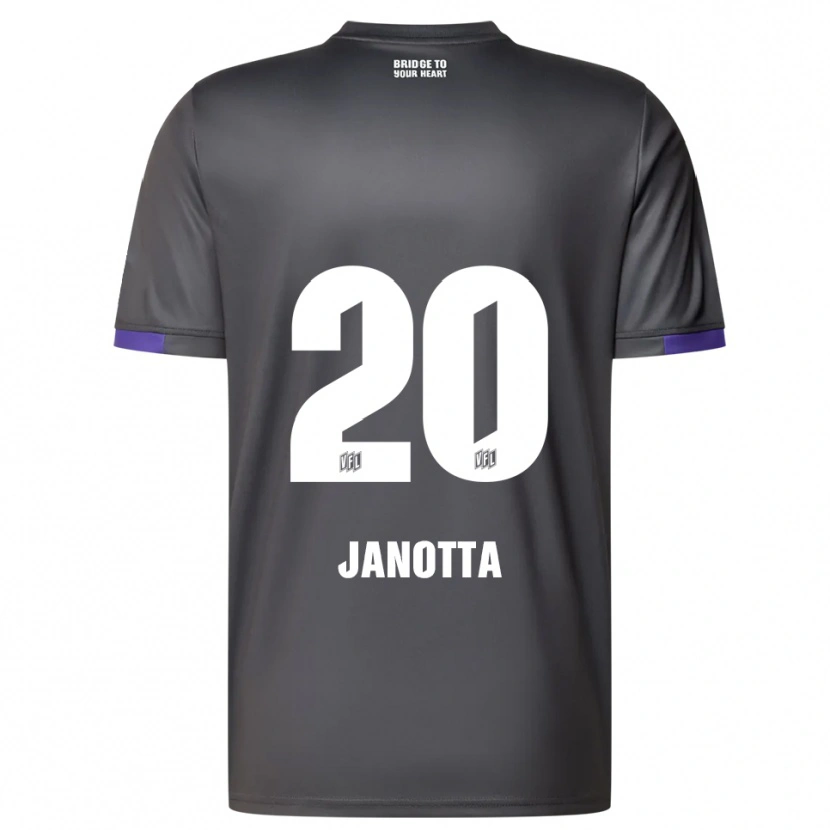Danxen Kinder Theo Janotta #20 Grau Lila Auswärtstrikot Trikot 2025/26 T-Shirt Schweiz