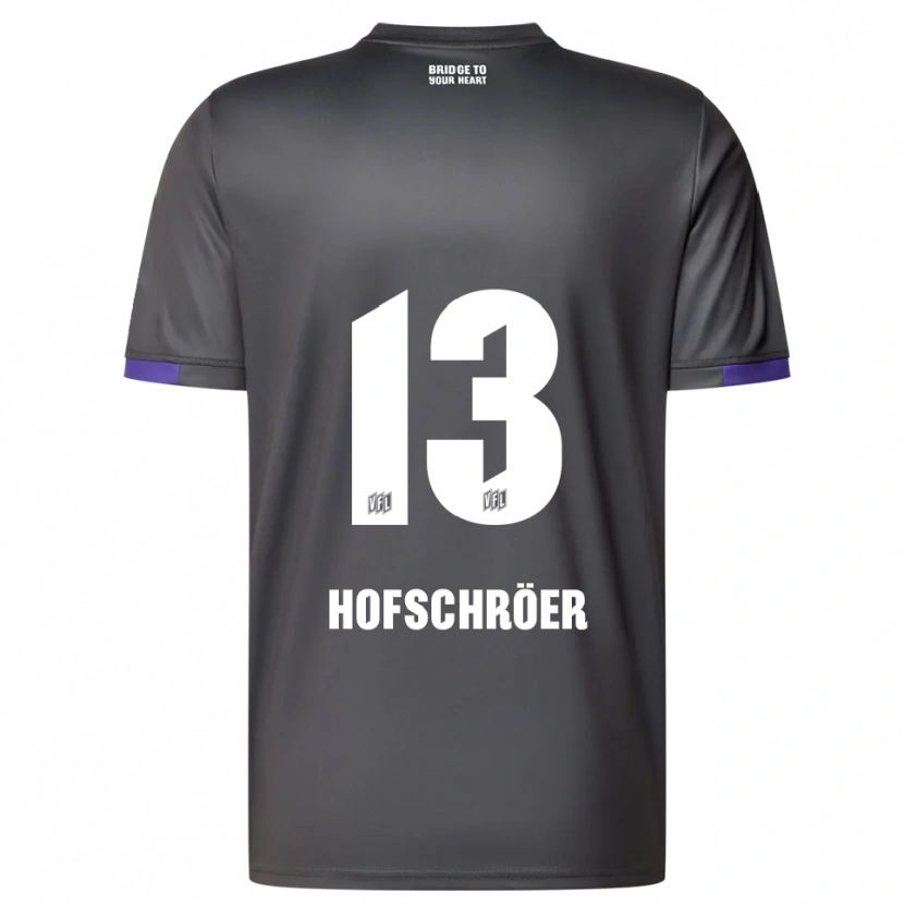 Danxen Kinder Joris Hofschröer #13 Grau Lila Auswärtstrikot Trikot 2025/26 T-Shirt Schweiz