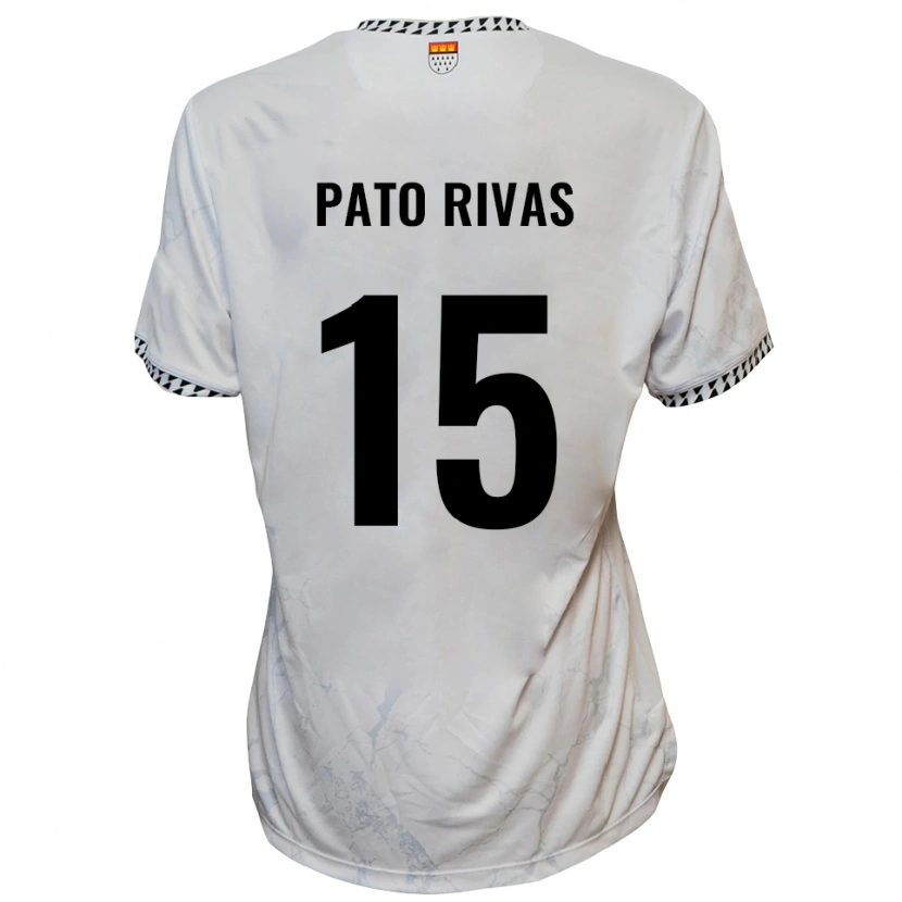 Danxen Kinder Enrique Pato Rivas #15 Weiß Schwarz Auswärtstrikot Trikot 2025/26 T-Shirt Schweiz
