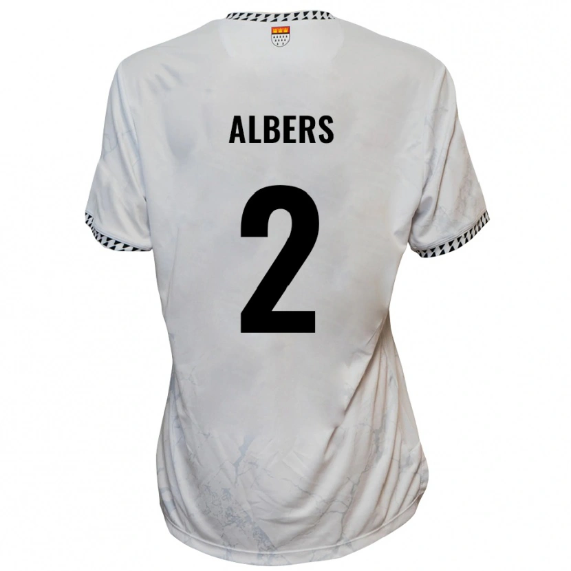 Danxen Kinder Felix Albers #2 Weiß Schwarz Auswärtstrikot Trikot 2025/26 T-Shirt Schweiz