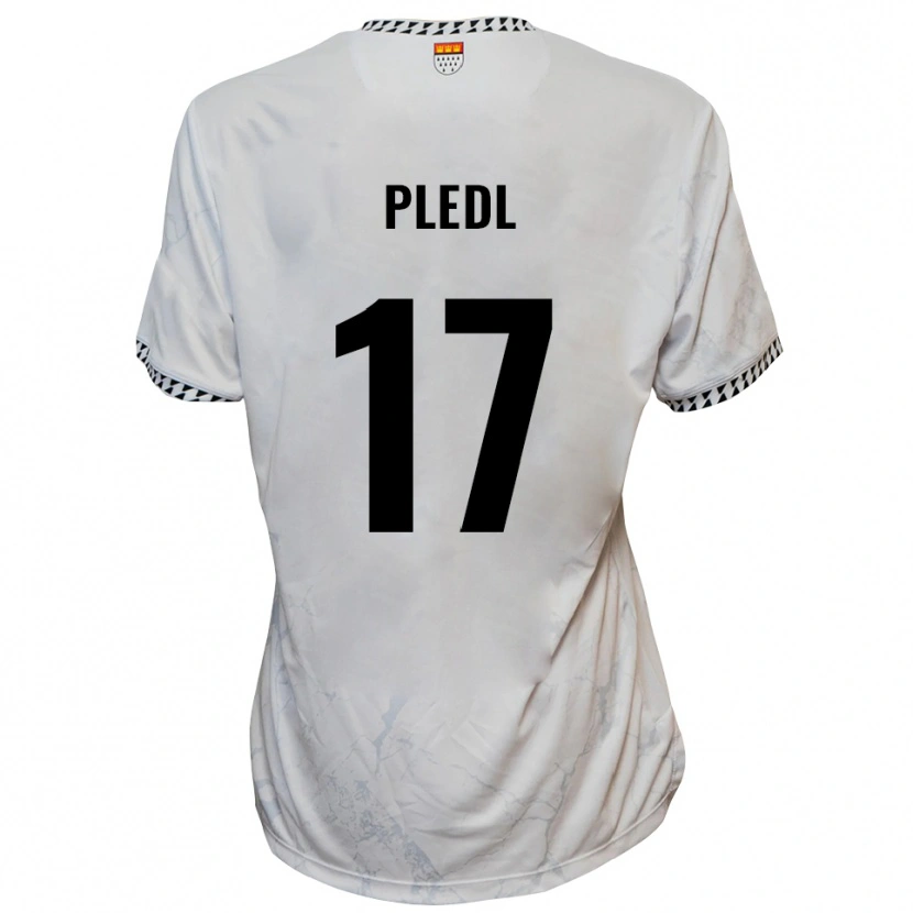 Danxen Kinder Marco Pledl #17 Weiß Schwarz Auswärtstrikot Trikot 2025/26 T-Shirt Schweiz