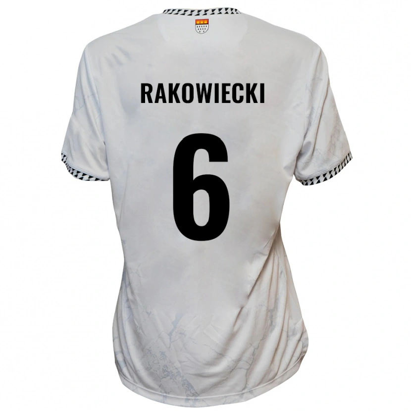 Danxen Kinder Keny Rakowiecki #6 Weiß Schwarz Auswärtstrikot Trikot 2025/26 T-Shirt Schweiz