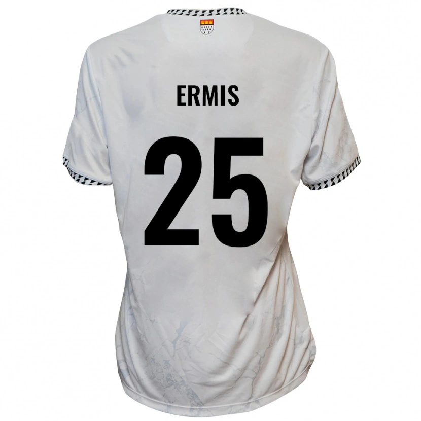 Danxen Kinder Kiyan Ermis #25 Weiß Schwarz Auswärtstrikot Trikot 2025/26 T-Shirt Schweiz