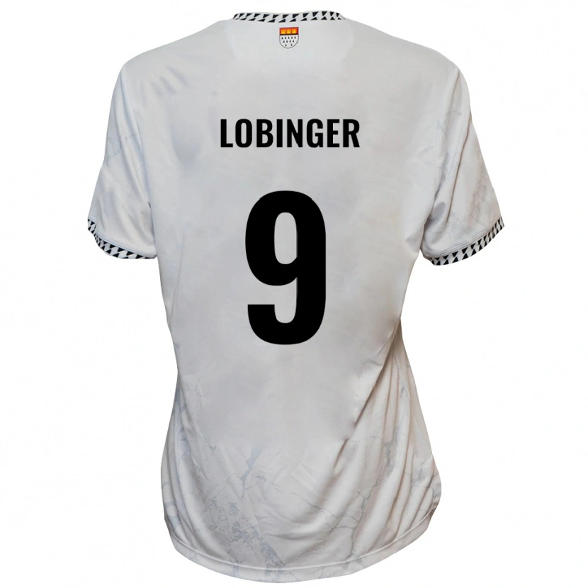Danxen Kinder Lex-Tyger Lobinger #9 Weiß Schwarz Auswärtstrikot Trikot 2025/26 T-Shirt Schweiz