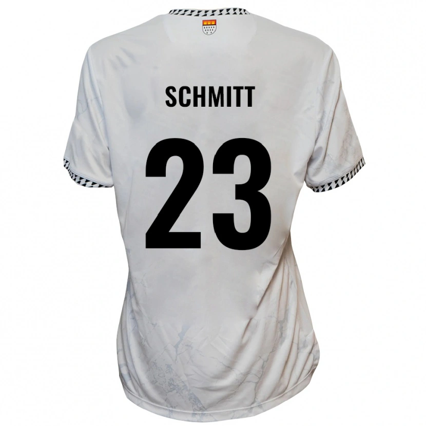 Danxen Kinder Bruno Schmitt #23 Weiß Schwarz Auswärtstrikot Trikot 2025/26 T-Shirt Schweiz