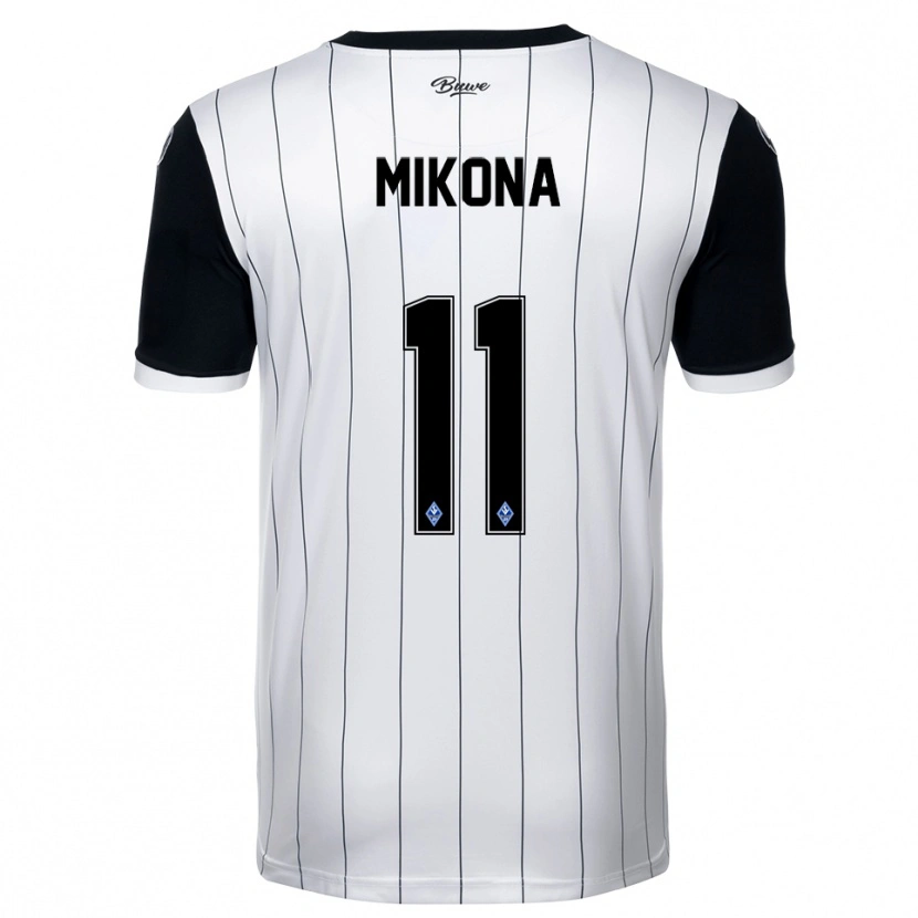 Danxen Kinder Lenny Mikona #11 Weiß Schwarz Auswärtstrikot Trikot 2025/26 T-Shirt Schweiz
