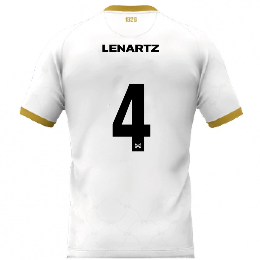 Danxen Kinder Oskar Lenartz #4 Weiß Gold Auswärtstrikot Trikot 2025/26 T-Shirt Schweiz