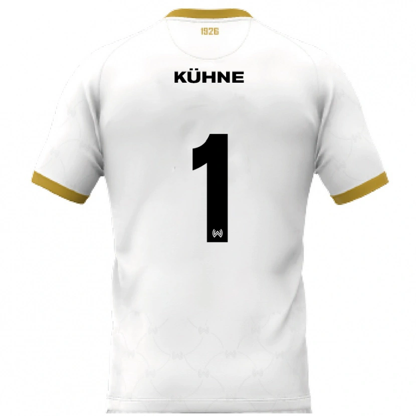 Danxen Kinder Lars Kühne #1 Weiß Gold Auswärtstrikot Trikot 2025/26 T-Shirt Schweiz