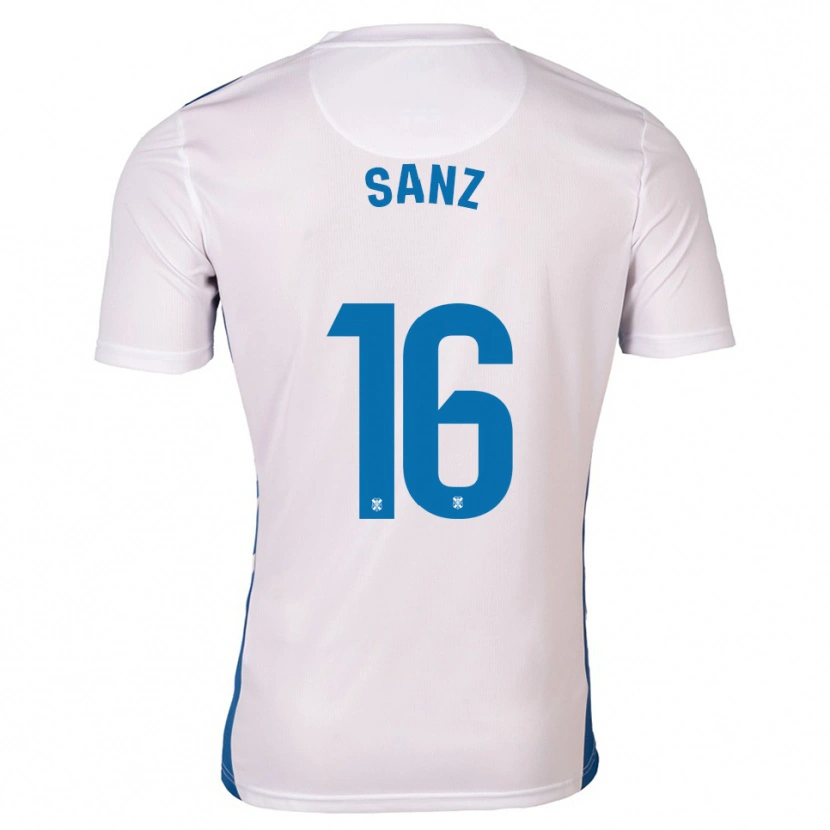 Danxen Herren Aitor Sanz #16 Weiß Blau Heimtrikot Trikot 2025/26 T-Shirt Schweiz