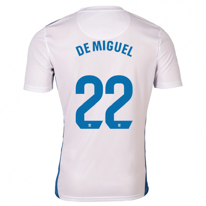 Danxen Herren Jesús De Miguel #22 Weiß Blau Heimtrikot Trikot 2025/26 T-Shirt Schweiz