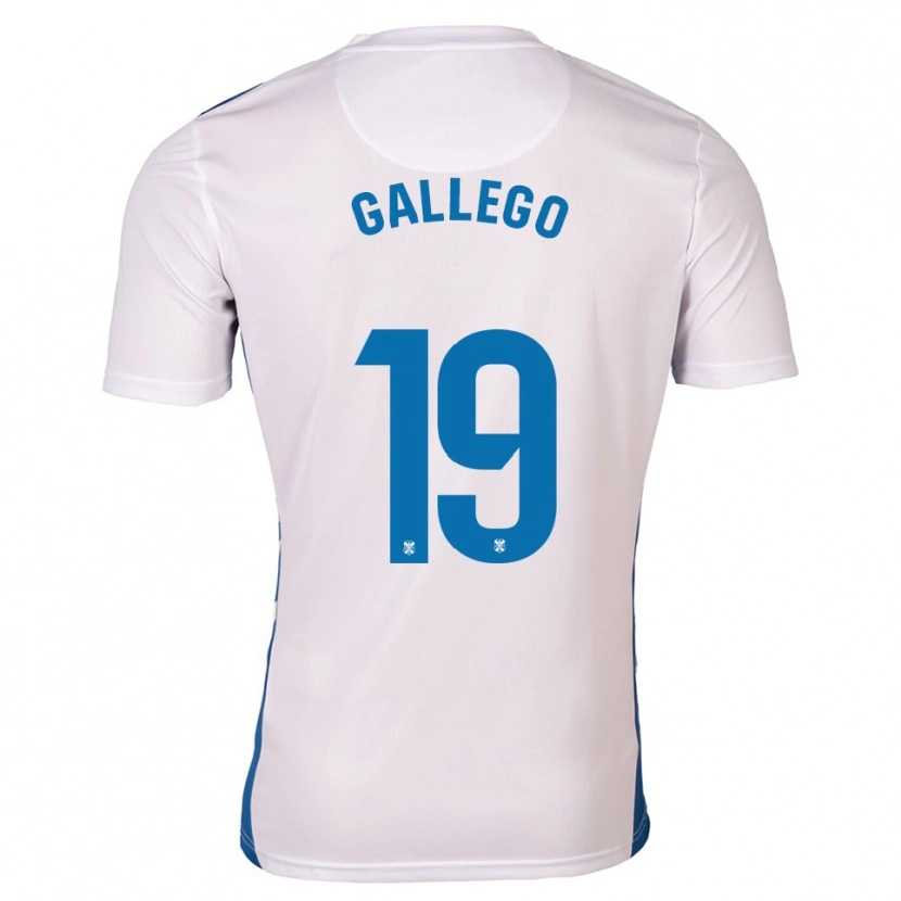 Danxen Herren Enric Gallego #19 Weiß Blau Heimtrikot Trikot 2025/26 T-Shirt Schweiz