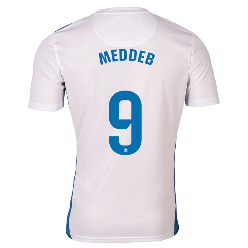 Danxen Herren Walid Meddeb #9 Weiß Blau Heimtrikot Trikot 2025/26 T-Shirt Schweiz