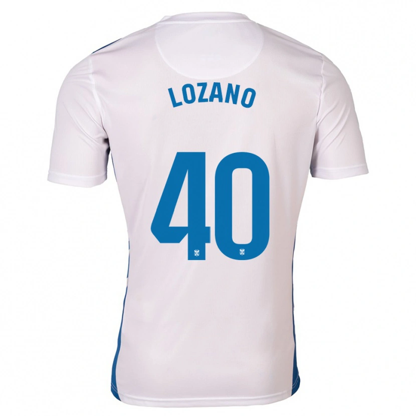 Danxen Herren Gabriel Lozano #40 Weiß Blau Heimtrikot Trikot 2025/26 T-Shirt Schweiz