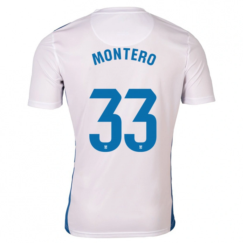 Danxen Herren Manuel Montero #33 Weiß Blau Heimtrikot Trikot 2025/26 T-Shirt Schweiz