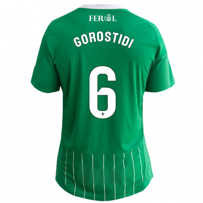 Danxen Herren Ander Gorostidi #6 Grün Weiß Heimtrikot Trikot 2025/26 T-Shirt Schweiz