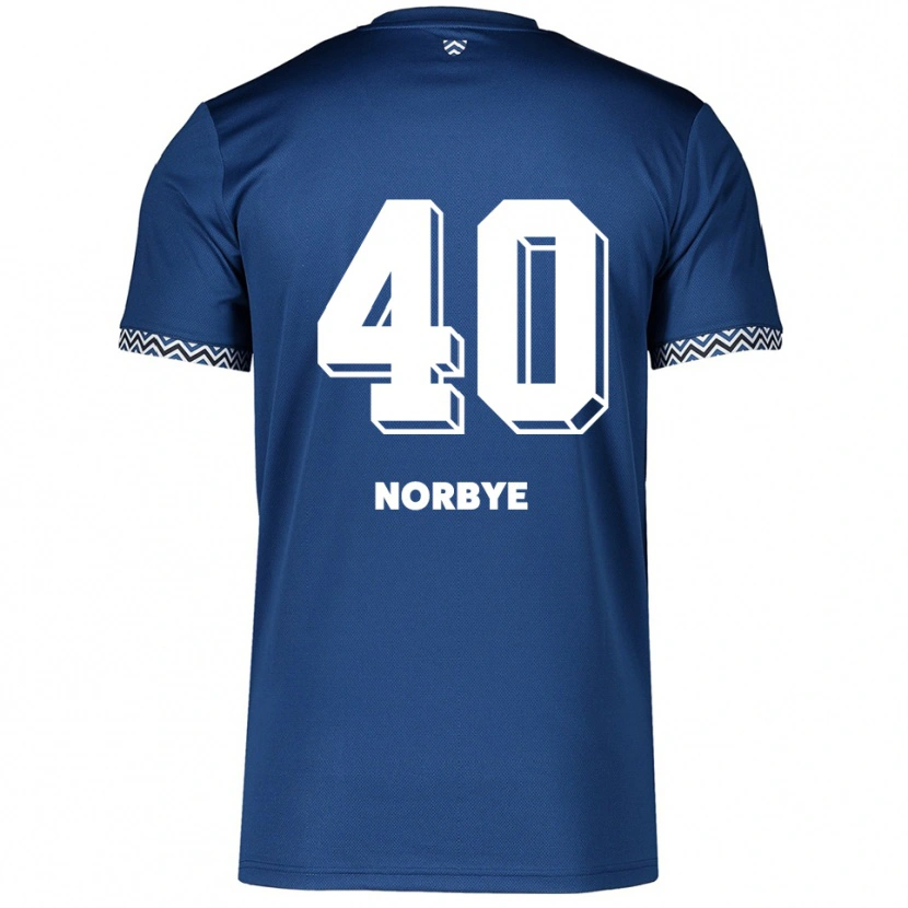 Danxen Herren Jonathan Norbye #40 Marineblau Weiß Heimtrikot Trikot 2025/26 T-Shirt Schweiz