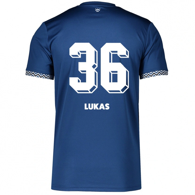 Danxen Herren Justin Lukas #36 Marineblau Weiß Heimtrikot Trikot 2025/26 T-Shirt Schweiz