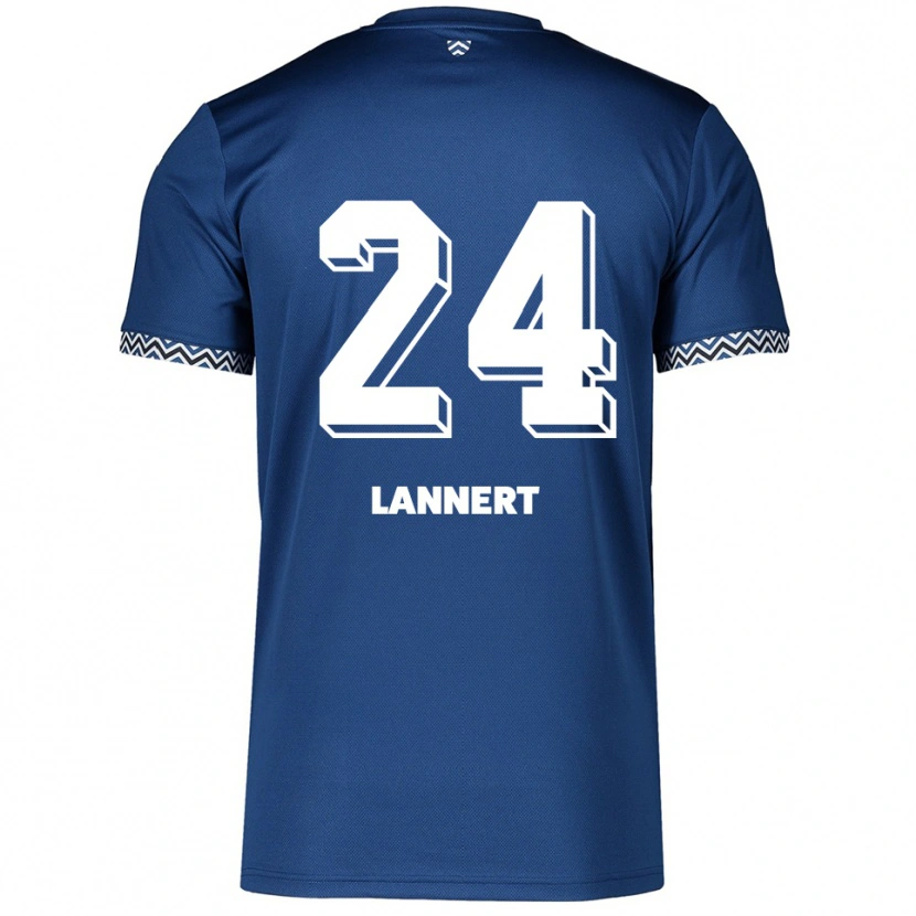 Danxen Herren Christopher Lannert #24 Marineblau Weiß Heimtrikot Trikot 2025/26 T-Shirt Schweiz