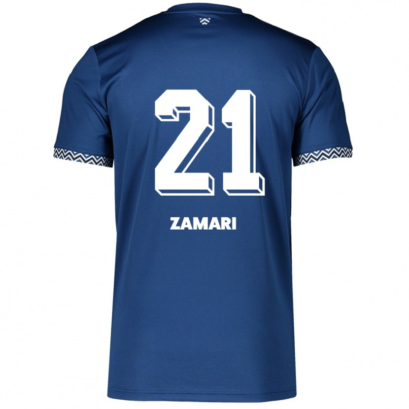 Danxen Herren Fadil Zamari #21 Marineblau Weiß Heimtrikot Trikot 2025/26 T-Shirt Schweiz