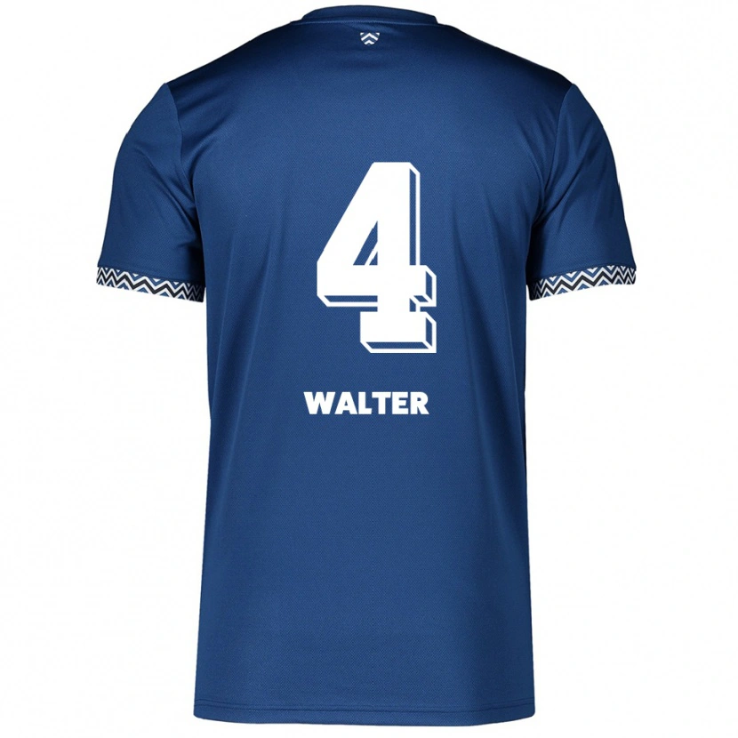 Danxen Herren Fabrice Walter #4 Marineblau Weiß Heimtrikot Trikot 2025/26 T-Shirt Schweiz