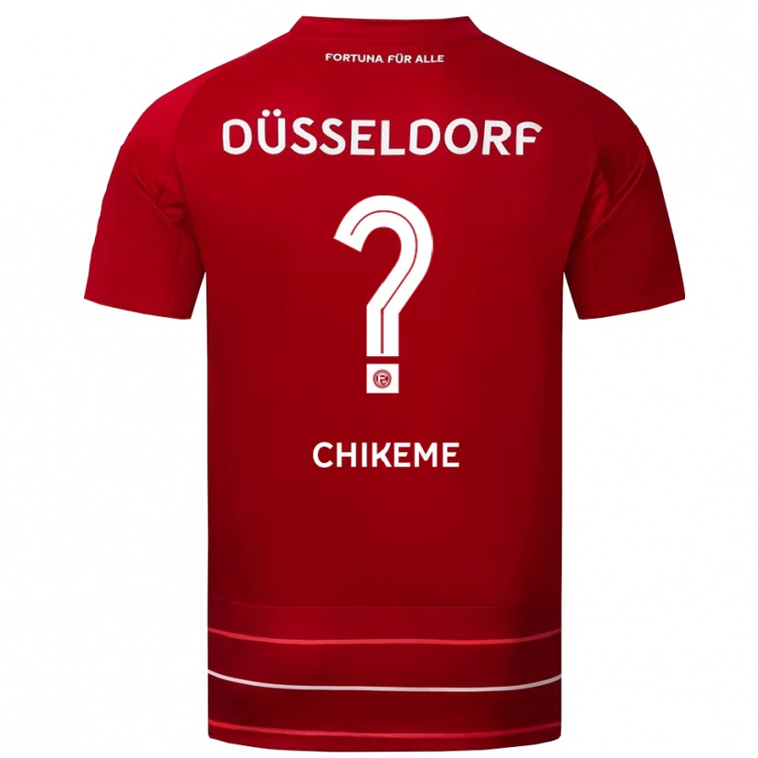 Danxen Herren Aidan Chikeme #0 Rot Weiß Heimtrikot Trikot 2025/26 T-Shirt Schweiz