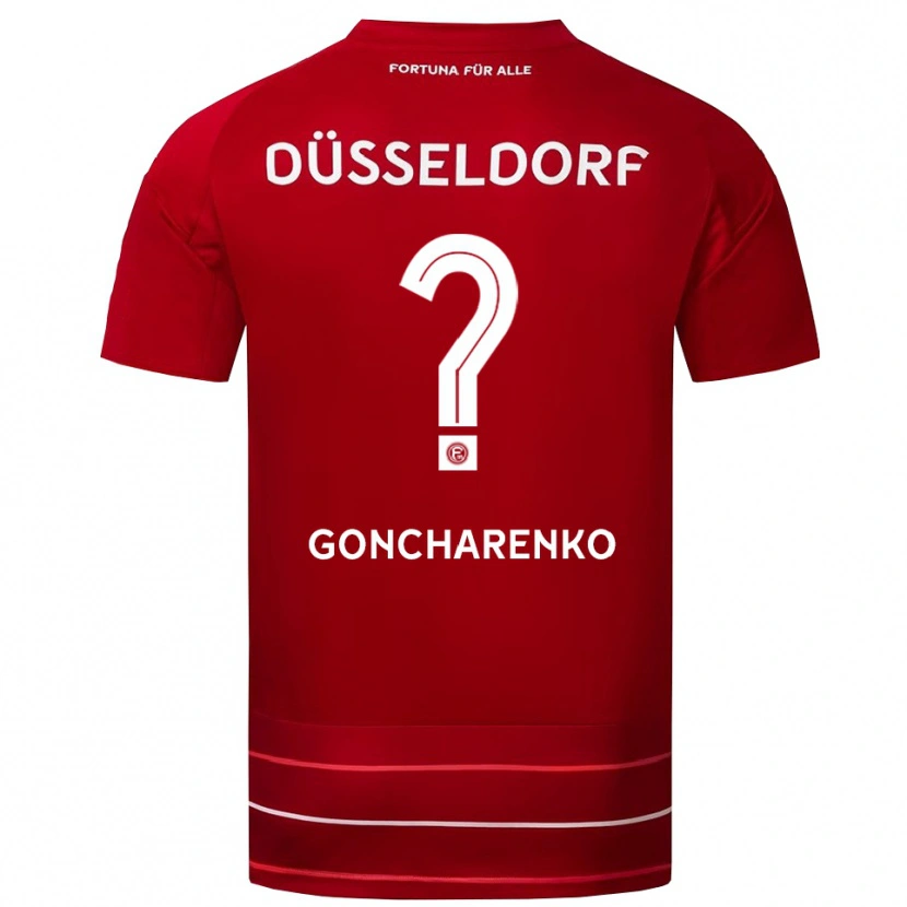 Danxen Herren Andriy Goncharenko #0 Rot Weiß Heimtrikot Trikot 2025/26 T-Shirt Schweiz
