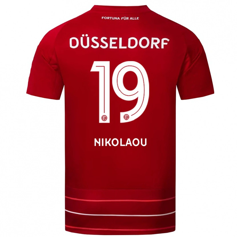 Danxen Herren Noah Nikolaou #19 Rot Weiß Heimtrikot Trikot 2025/26 T-Shirt Schweiz