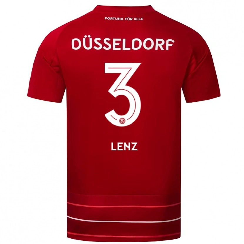 Danxen Herren Christopher Lenz #3 Rot Weiß Heimtrikot Trikot 2025/26 T-Shirt Schweiz