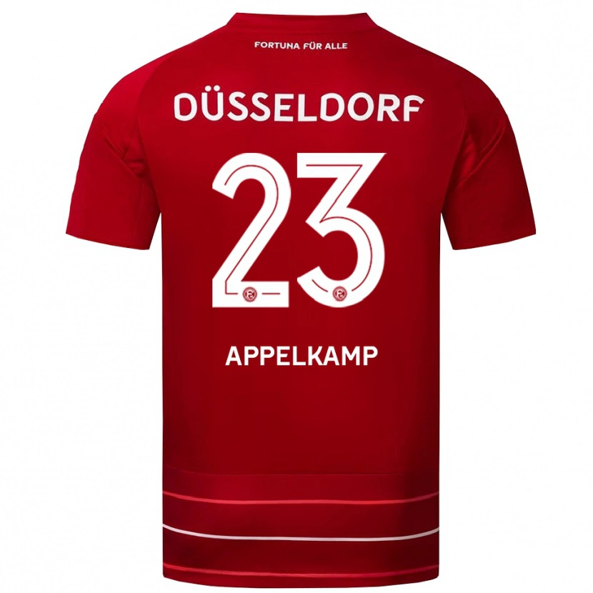 Danxen Herren Shinta Appelkamp #23 Rot Weiß Heimtrikot Trikot 2025/26 T-Shirt Schweiz