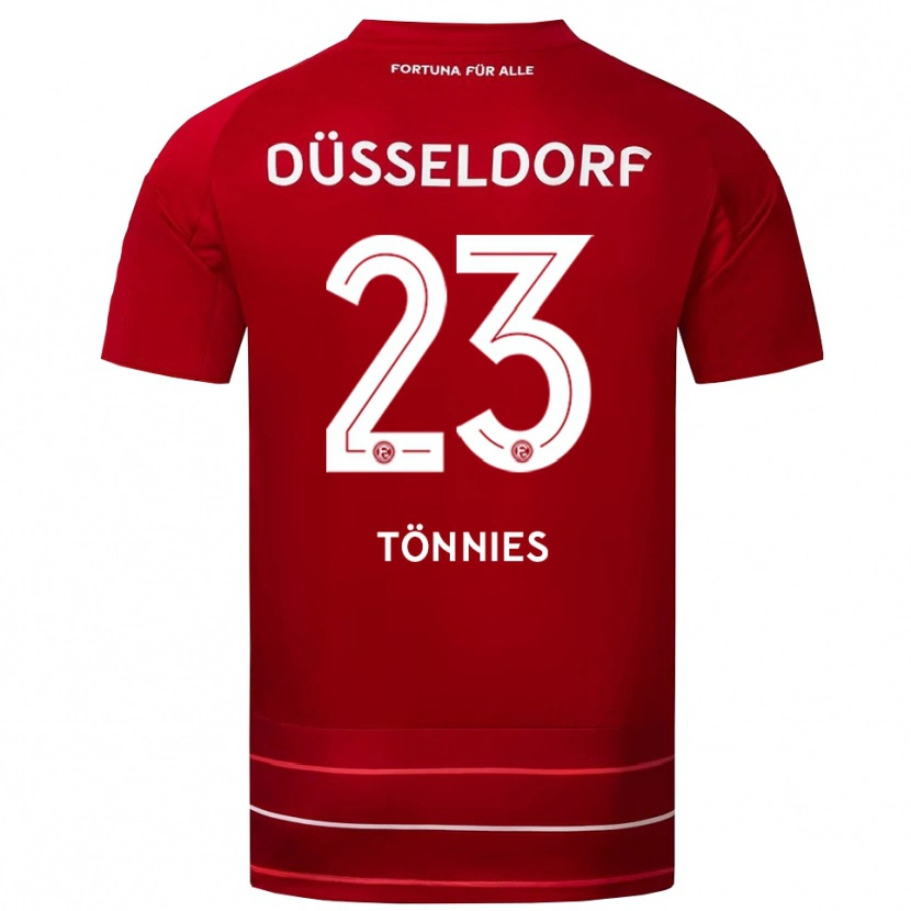 Danxen Herren Conor Tönnies #23 Rot Weiß Heimtrikot Trikot 2025/26 T-Shirt Schweiz