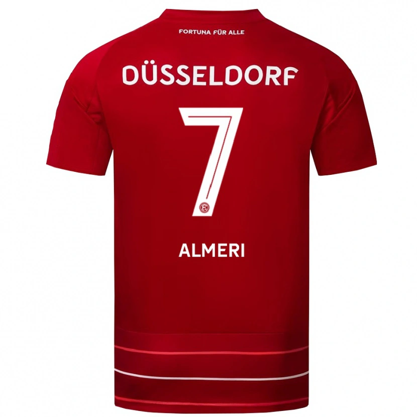 Danxen Herren Majd Almeri #7 Rot Weiß Heimtrikot Trikot 2025/26 T-Shirt Schweiz