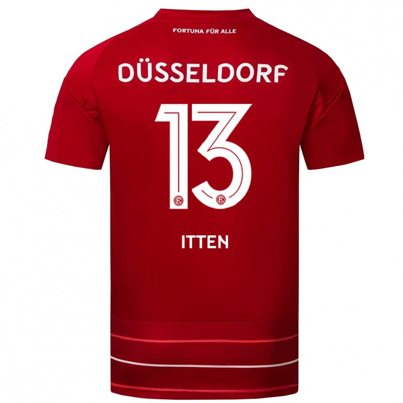Danxen Herren Cedric Itten #13 Rot Weiß Heimtrikot Trikot 2025/26 T-Shirt Schweiz