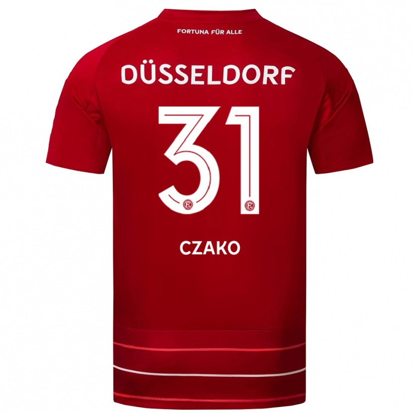 Danxen Herren Milán Czakó #31 Rot Weiß Heimtrikot Trikot 2025/26 T-Shirt Schweiz