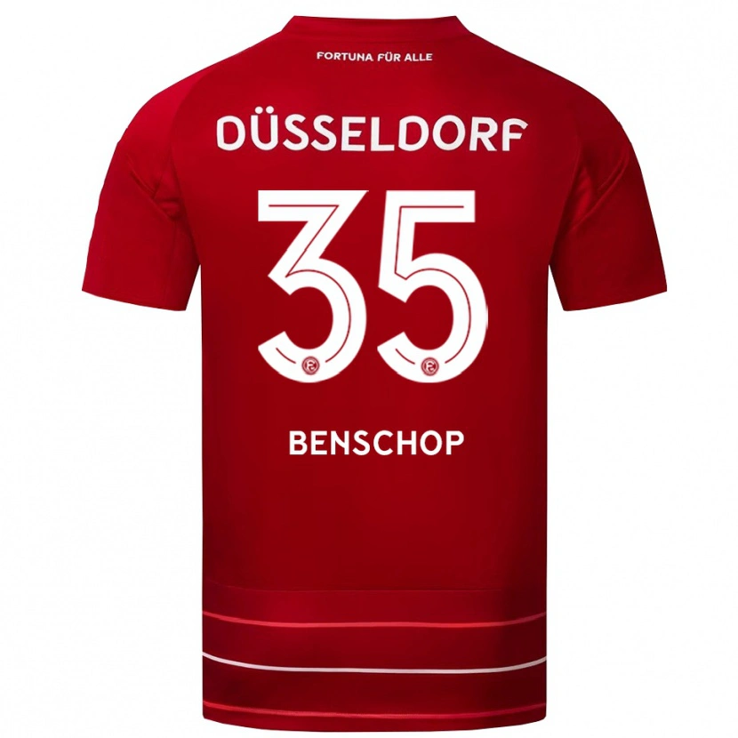Danxen Herren Charlison Benschop #35 Rot Weiß Heimtrikot Trikot 2025/26 T-Shirt Schweiz