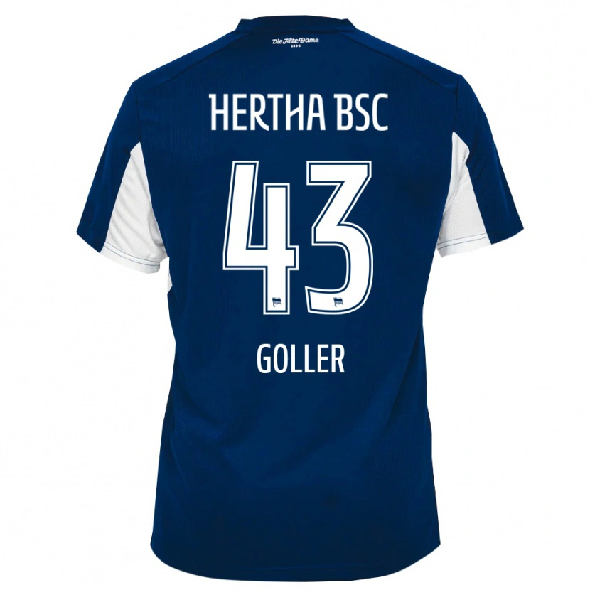Danxen Herren Tim Goller #43 Weiß Blau Heimtrikot Trikot 2025/26 T-Shirt Schweiz