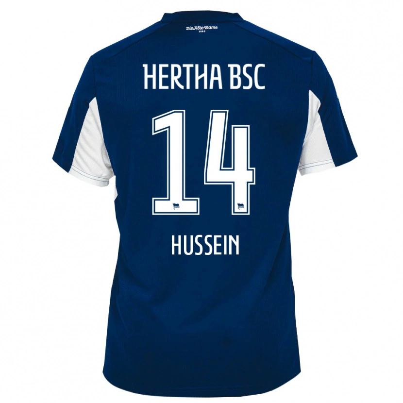Danxen Herren Bilal Hussein #14 Weiß Blau Heimtrikot Trikot 2025/26 T-Shirt Schweiz