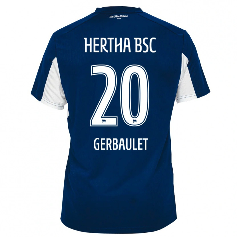 Danxen Herren Yannick Gerbaulet #20 Weiß Blau Heimtrikot Trikot 2025/26 T-Shirt Schweiz