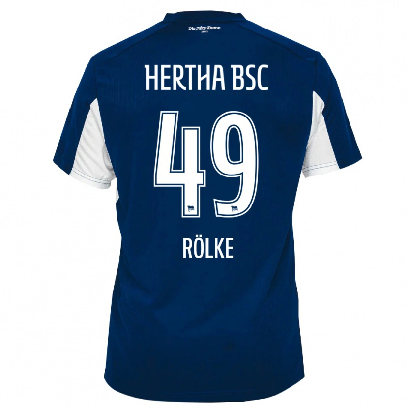 Danxen Herren Oliver Rölke #49 Weiß Blau Heimtrikot Trikot 2025/26 T-Shirt Schweiz