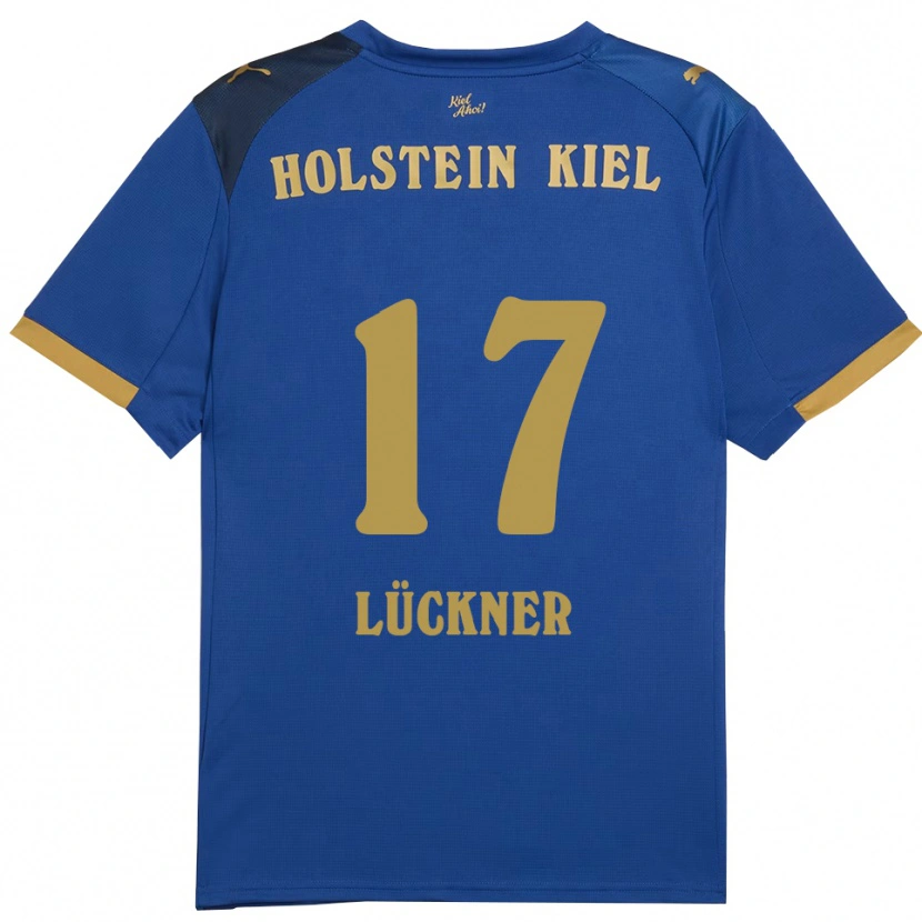 Danxen Herren Veit Lückner #17 Blau Gold Heimtrikot Trikot 2025/26 T-Shirt Schweiz