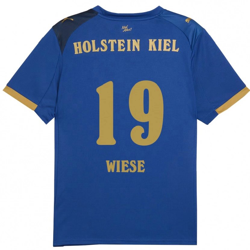 Danxen Herren Till Wiese #19 Blau Gold Heimtrikot Trikot 2025/26 T-Shirt Schweiz
